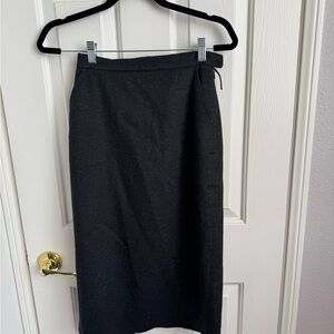 MaxMara Charcoal Pencil Skirt